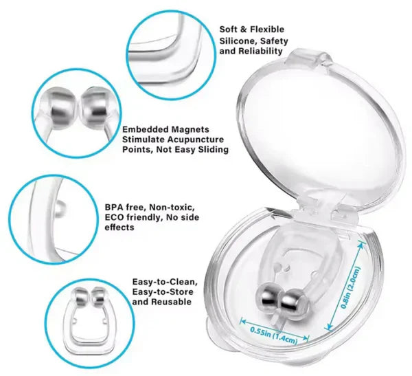 Clip Nasal Anti Ronquidos | Mejora la Respiración y Sueño Profundo