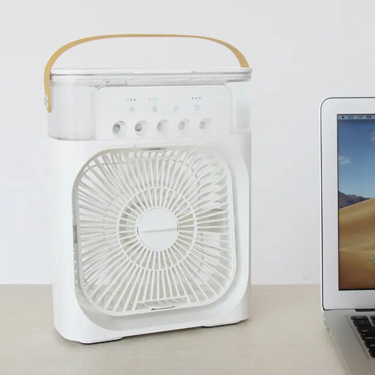 Air Cooler Ventilador Portátil | Refresca e Ilumina con Luces LED