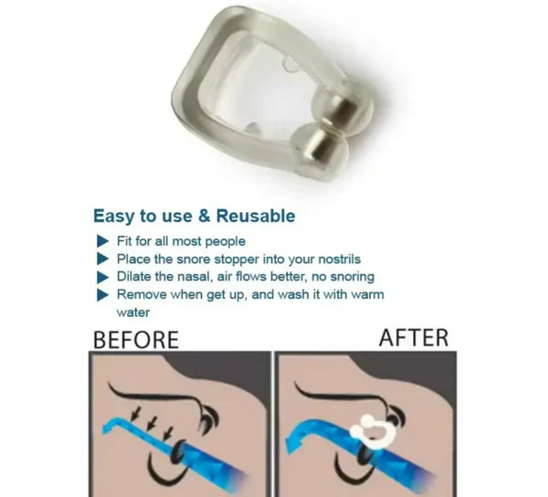 Clip Nasal Anti Ronquidos | Mejora la Respiración y Sueño Profundo