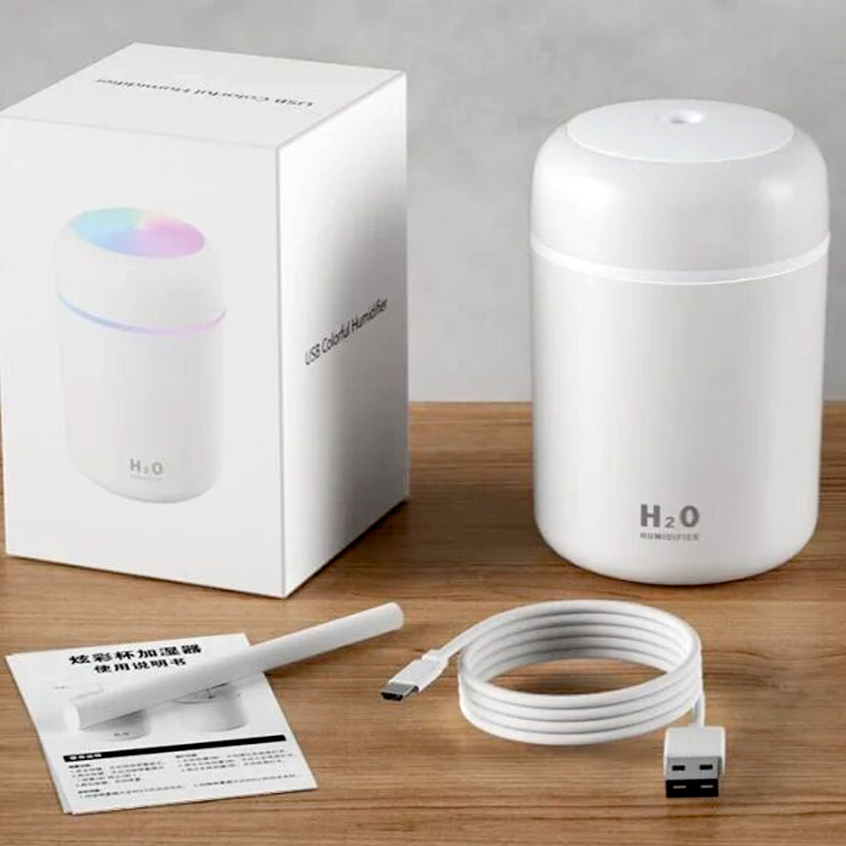 Humidificador de Aire Portátil H2O | Silencioso y Compacto 💨🌈
