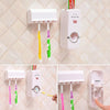 Dispensador Automático de Pasta Dental + Soporte para 5 Cepillos