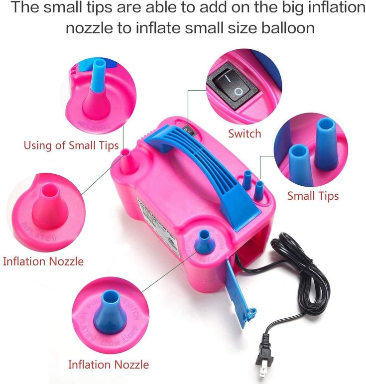 Inflador de Globos Eléctrico 680W | Rápido y Potente para Fiestas
