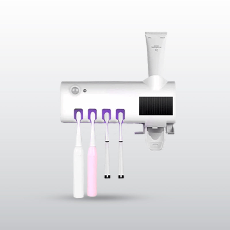 Porta Cepillo de Dientes con Esterilizador UV | Elimina 99.9% de Bacterias