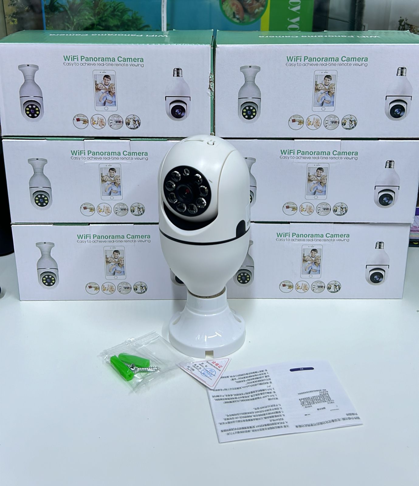 Cámara de Seguridad con WiFi 360° – Monitoreo en Tiempo Real