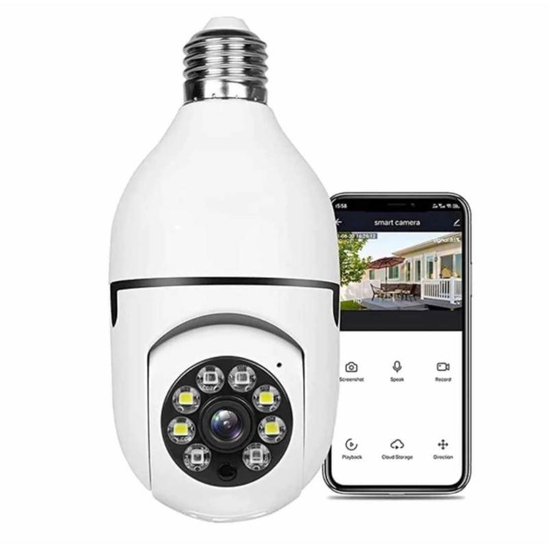 Cámara de Seguridad con WiFi 360° – Monitoreo en Tiempo Real