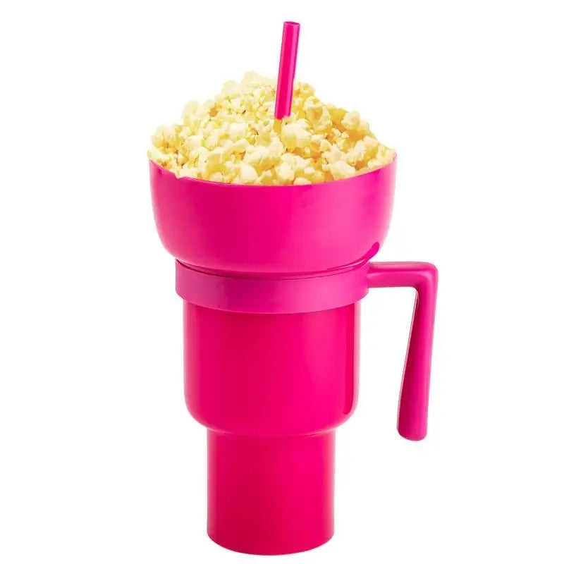 🥤 Vaso 2 en 1 para Bebidas y Snacks – ¡Disfruta sin Derrames!