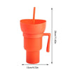 🥤 Vaso 2 en 1 para Bebidas y Snacks – ¡Disfruta sin Derrames!