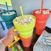🥤 Vaso 2 en 1 para Bebidas y Snacks – ¡Disfruta sin Derrames!