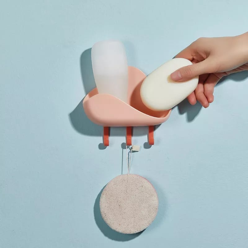 Jabonera Multifuncional con Colgador – Organización y Practicidad en tu Baño