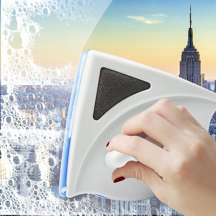 Limpia Vidrios Magnético Triangular | Ideal para Ventanas Altas